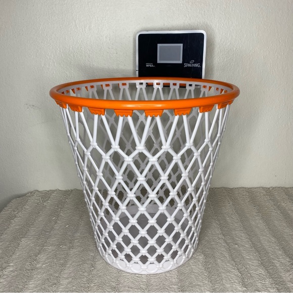 Spalding Other Spalding Wpba Waste Paper Basketball Association Garbage Basket Trash Can
